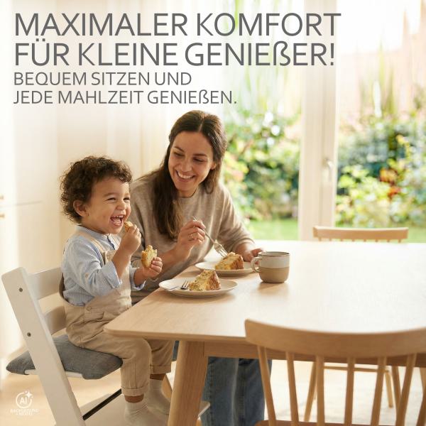 BAMBINIWELT Ersatzkissen für Stokke Tripp Trapp, MELIERT (1-teilig)